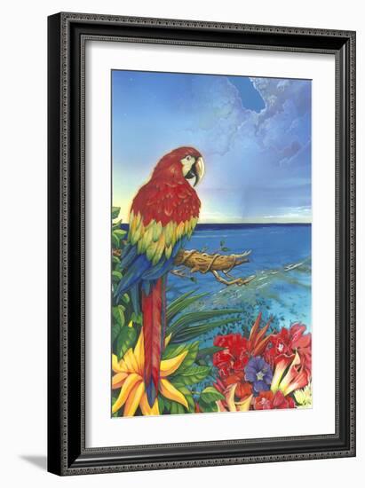 Parrot Dice-Scott Westmoreland-Framed Art Print