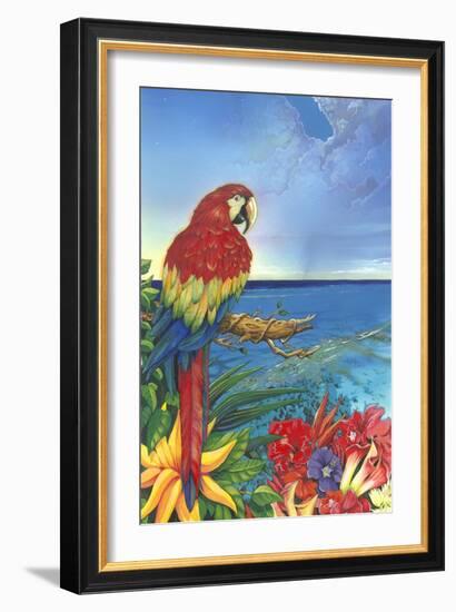 Parrot Dice-Scott Westmoreland-Framed Art Print