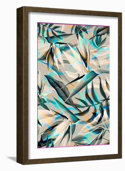 Parrot Flower-The Tropic Vibe-Framed Premium Giclee Print