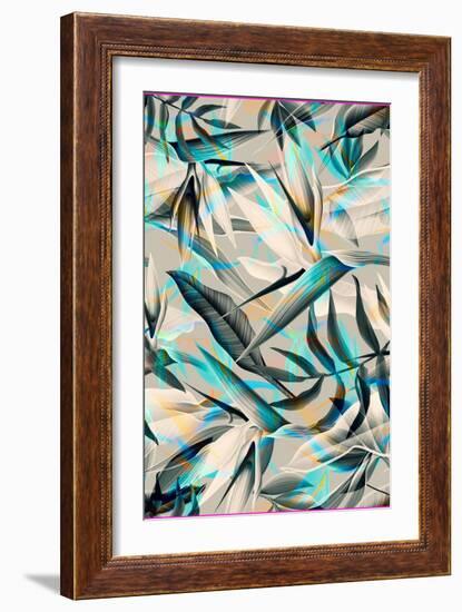 Parrot Flower-The Tropic Vibe-Framed Premium Giclee Print