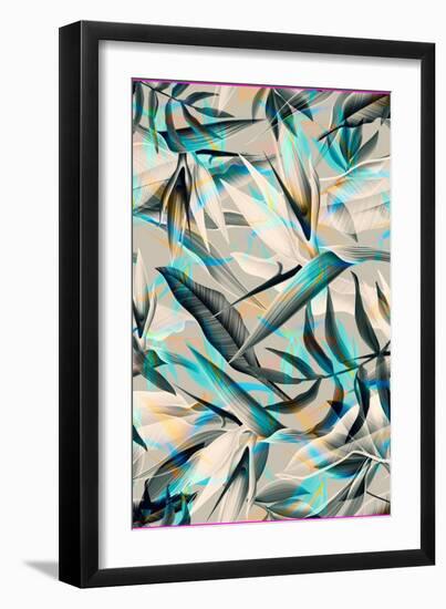 Parrot Flower-The Tropic Vibe-Framed Premium Giclee Print