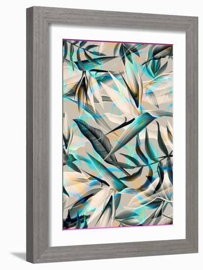 Parrot Flower-The Tropic Vibe-Framed Art Print