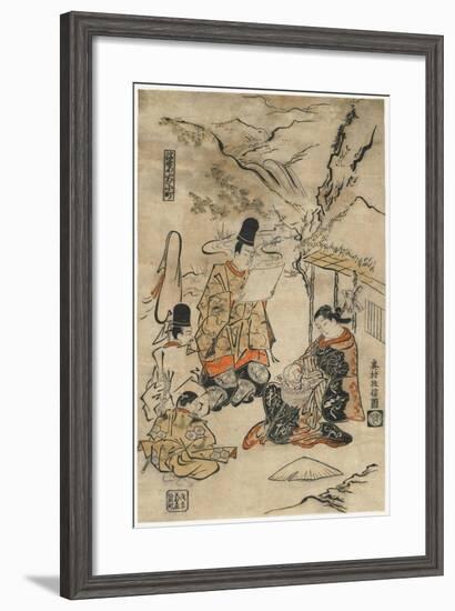 Parrot Komachi of the Floating World, 1711-1716-Okumura Masanobu-Framed Giclee Print