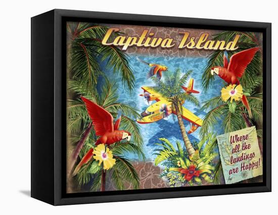 Parrot Palm Clipper-James Mazzotta-Framed Premier Image Canvas