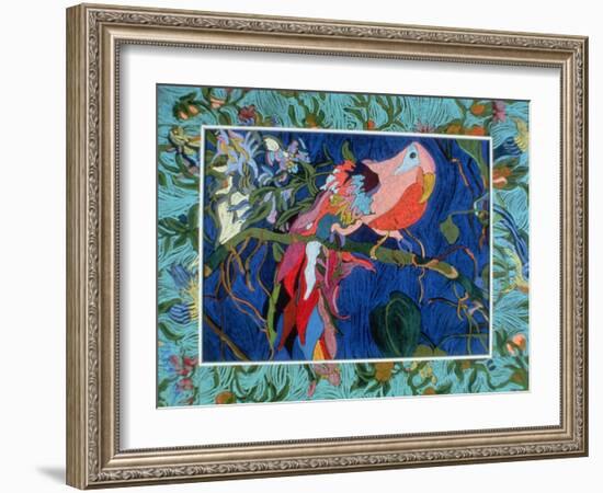 Parrot (Pastel on Paper)-Frances Treanor-Framed Giclee Print