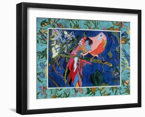 Parrot (Pastel on Paper)-Frances Treanor-Framed Giclee Print