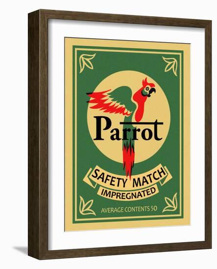 Parrot Safety Matches-Mark Rogan-Framed Art Print