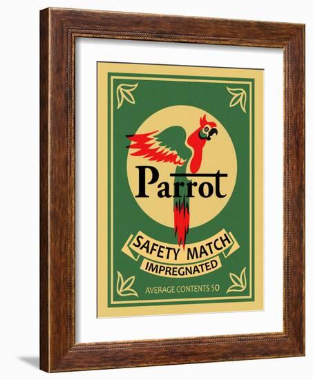 Parrot Safety Matches-Mark Rogan-Framed Art Print