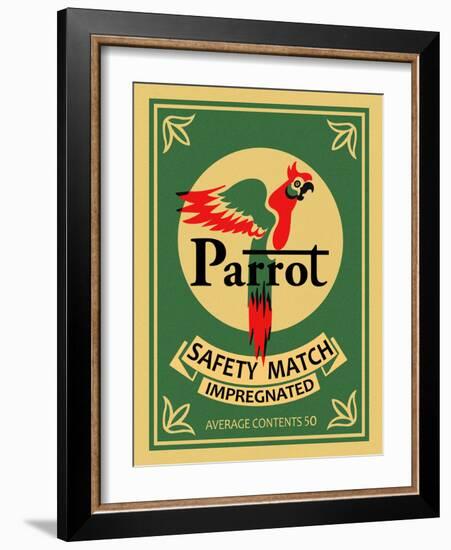 Parrot Safety Matches-Mark Rogan-Framed Art Print