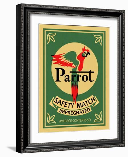 Parrot Safety Matches-Mark Rogan-Framed Art Print