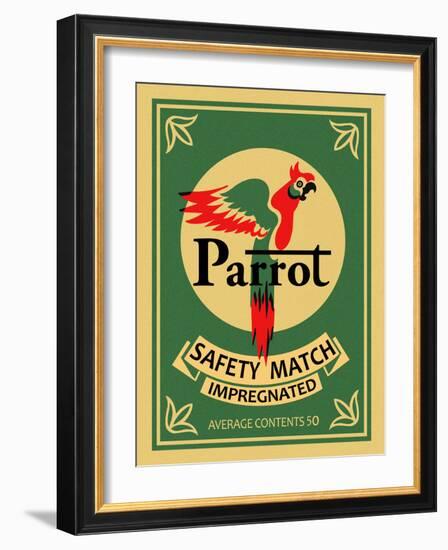 Parrot Safety Matches-Mark Rogan-Framed Art Print