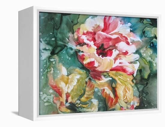 Parrot Tulips II-Paula Giltner-Framed Stretched Canvas