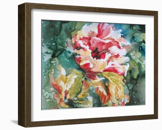 Parrot Tulips II-Paula Giltner-Framed Art Print