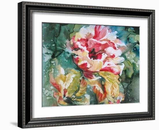 Parrot Tulips II-Paula Giltner-Framed Art Print