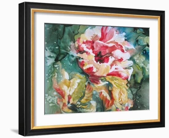 Parrot Tulips II-Paula Giltner-Framed Art Print