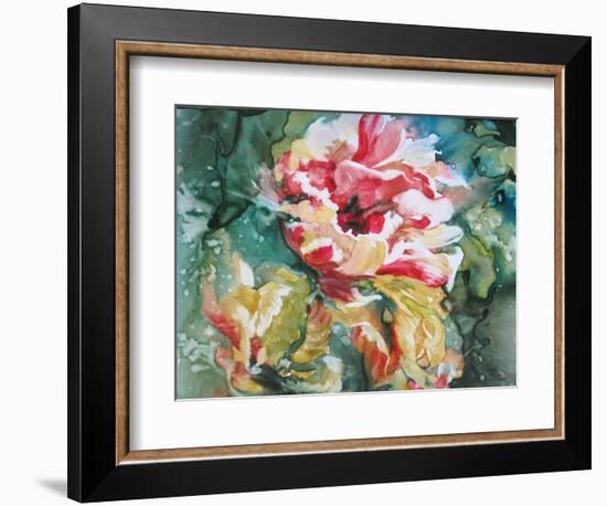 Parrot Tulips II-Paula Giltner-Framed Premium Giclee Print