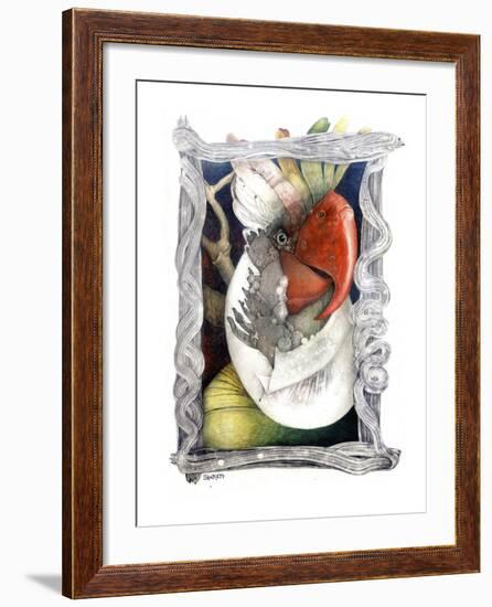 Parrot-Skarlett-Framed Giclee Print