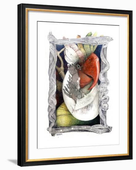 Parrot-Skarlett-Framed Giclee Print