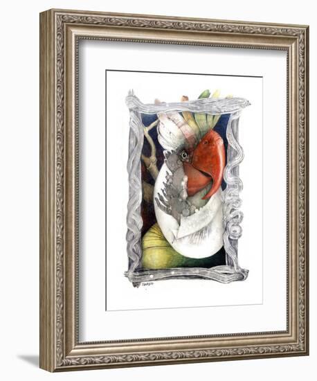 Parrot-Skarlett-Framed Giclee Print