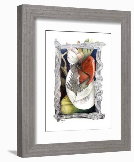 Parrot-Skarlett-Framed Giclee Print