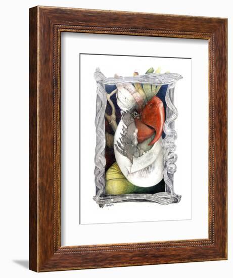 Parrot-Skarlett-Framed Giclee Print