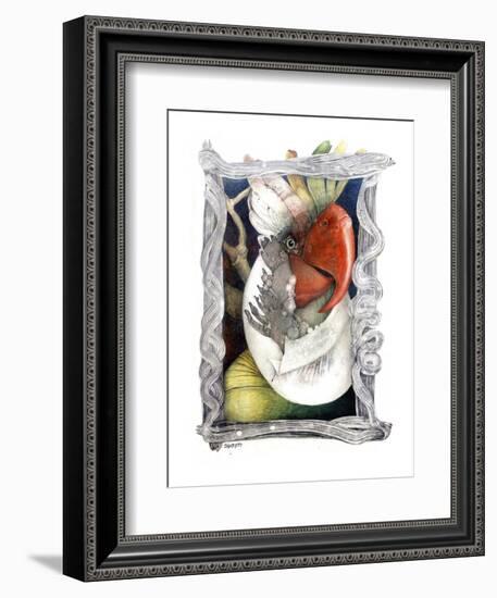 Parrot-Skarlett-Framed Giclee Print