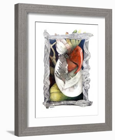 Parrot-Skarlett-Framed Giclee Print