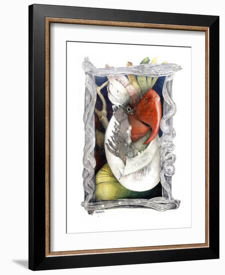 Parrot-Skarlett-Framed Giclee Print