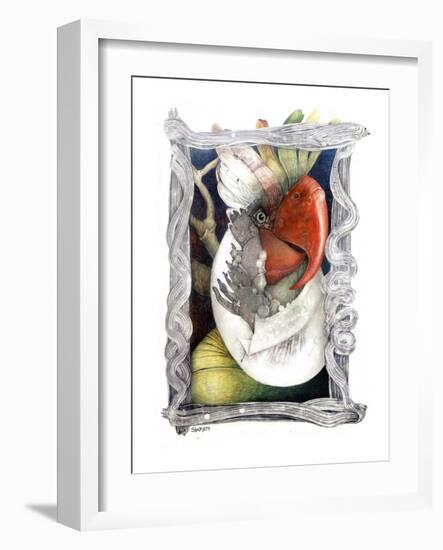 Parrot-Skarlett-Framed Giclee Print