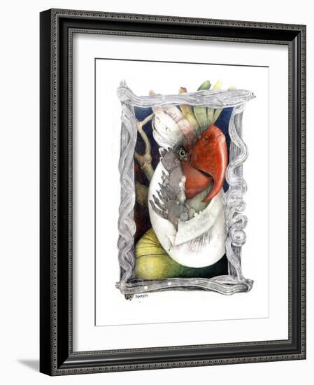 Parrot-Skarlett-Framed Giclee Print