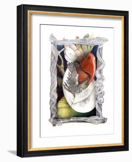 Parrot-Skarlett-Framed Giclee Print