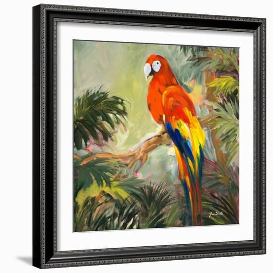 Parrots at Bay I-Jane Slivka-Framed Art Print