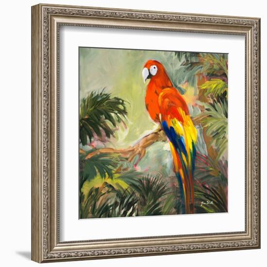 Parrots at Bay I-Jane Slivka-Framed Art Print