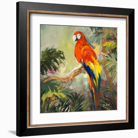 Parrots at Bay I-Jane Slivka-Framed Art Print