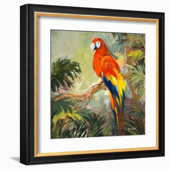 Parrots at Bay I-Jane Slivka-Framed Art Print