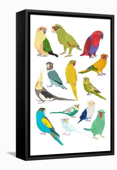 Parrots-Hanna Melin-Framed Stretched Canvas