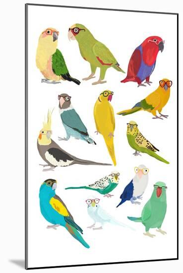 Parrots-Hanna Melin-Mounted Art Print