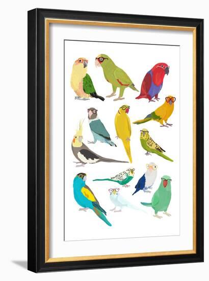 Parrots-Hanna Melin-Framed Art Print