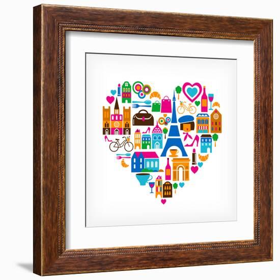 Pars Love - With Set Of Icons-Marish-Framed Art Print