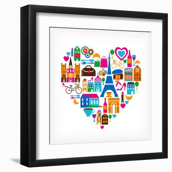 Pars Love - With Set Of Icons-Marish-Framed Art Print