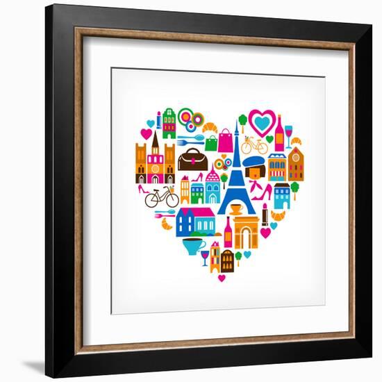 Pars Love - With Set Of Icons-Marish-Framed Art Print