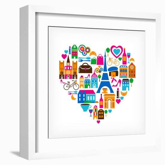 Pars Love - With Set Of Icons-Marish-Framed Art Print