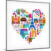 Pars Love - With Set Of Icons-Marish-Mounted Art Print