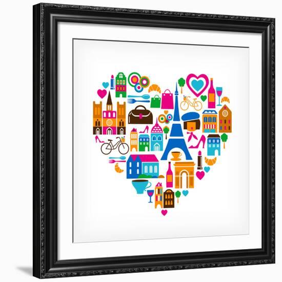 Pars Love - With Set Of Icons-Marish-Framed Art Print