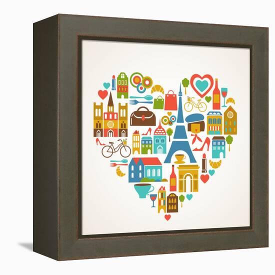 Pars Love - With Set Of Icons-Marish-Framed Stretched Canvas