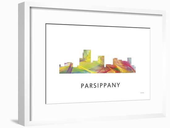Parsippany New Jersey Skyline-Marlene Watson-Framed Giclee Print