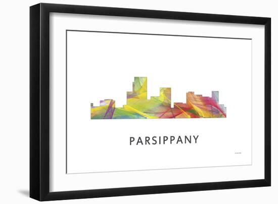 Parsippany New Jersey Skyline-Marlene Watson-Framed Giclee Print