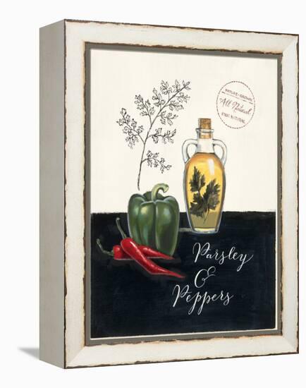 Parsley and Peppers No Border-Marco Fabiano-Framed Stretched Canvas