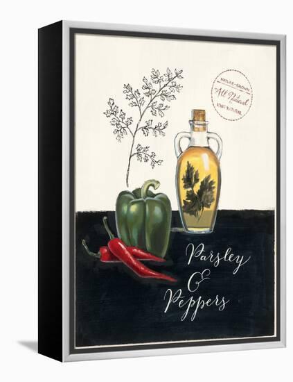 Parsley and Peppers No Border-Marco Fabiano-Framed Stretched Canvas