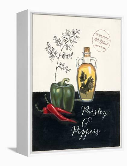 Parsley and Peppers No Border-Marco Fabiano-Framed Stretched Canvas